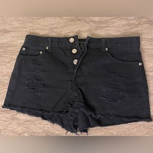 Forever 21 Frayed Denim Shorts